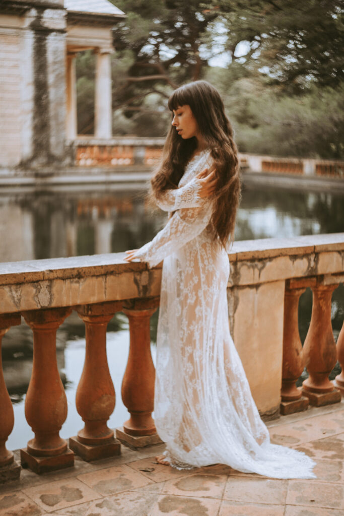 Outdoor photoshoot with a model