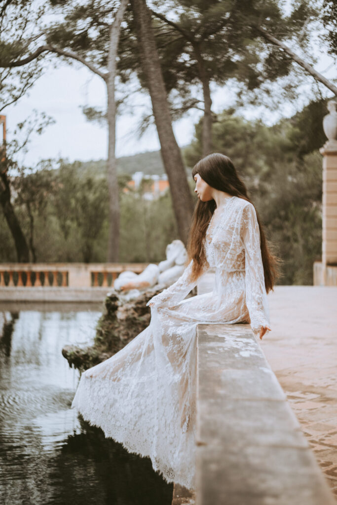 Outdoor photoshoot with a model