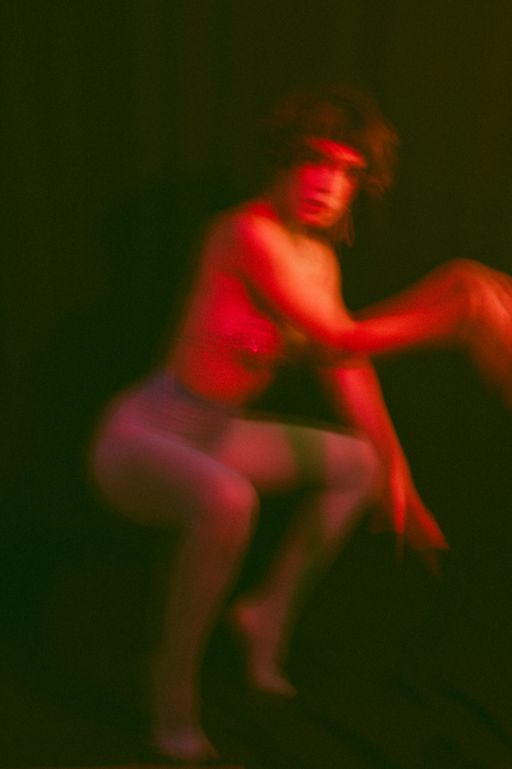 Experimental studio photoshoot