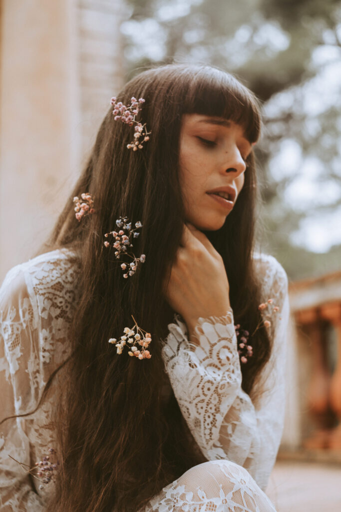 Outdoor photoshoot with a model