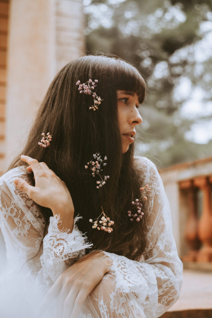 Outdoor photoshoot with a model