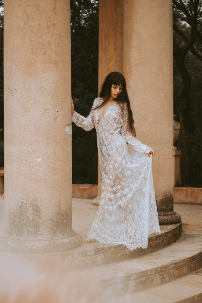 Outdoor photoshoot with a model