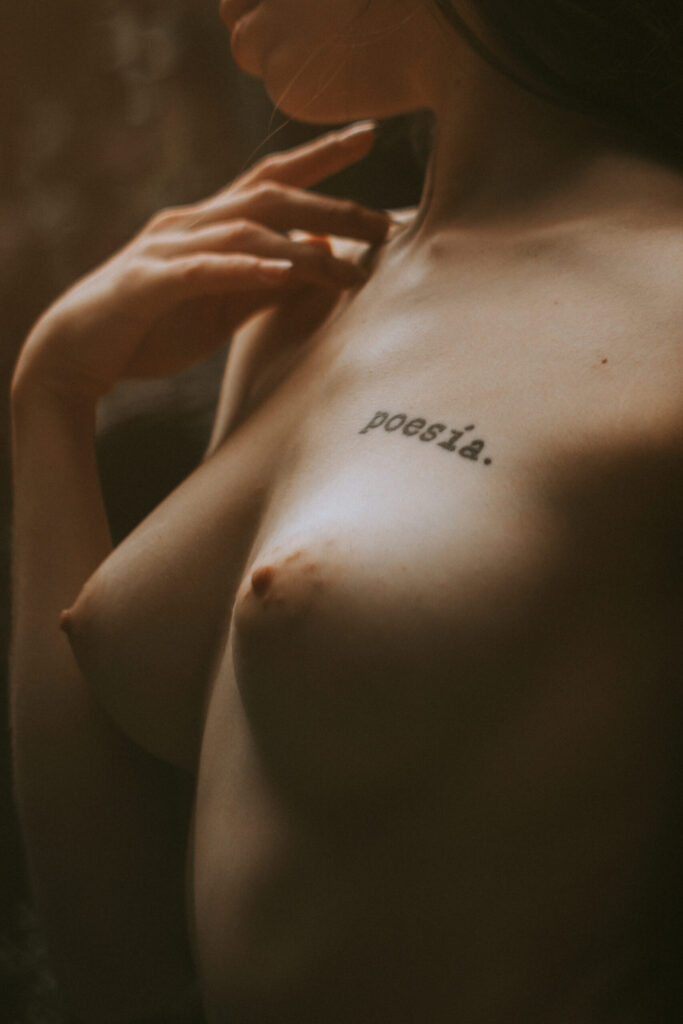 Outdoor photoshoot with a model