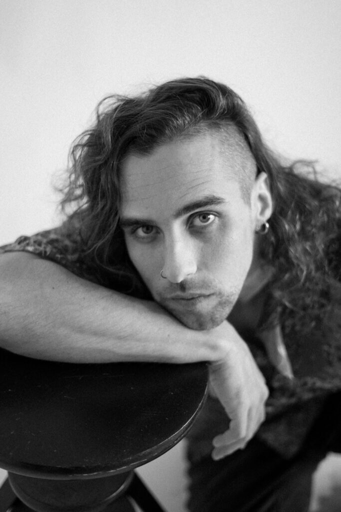 Intimate photoshoot with male model