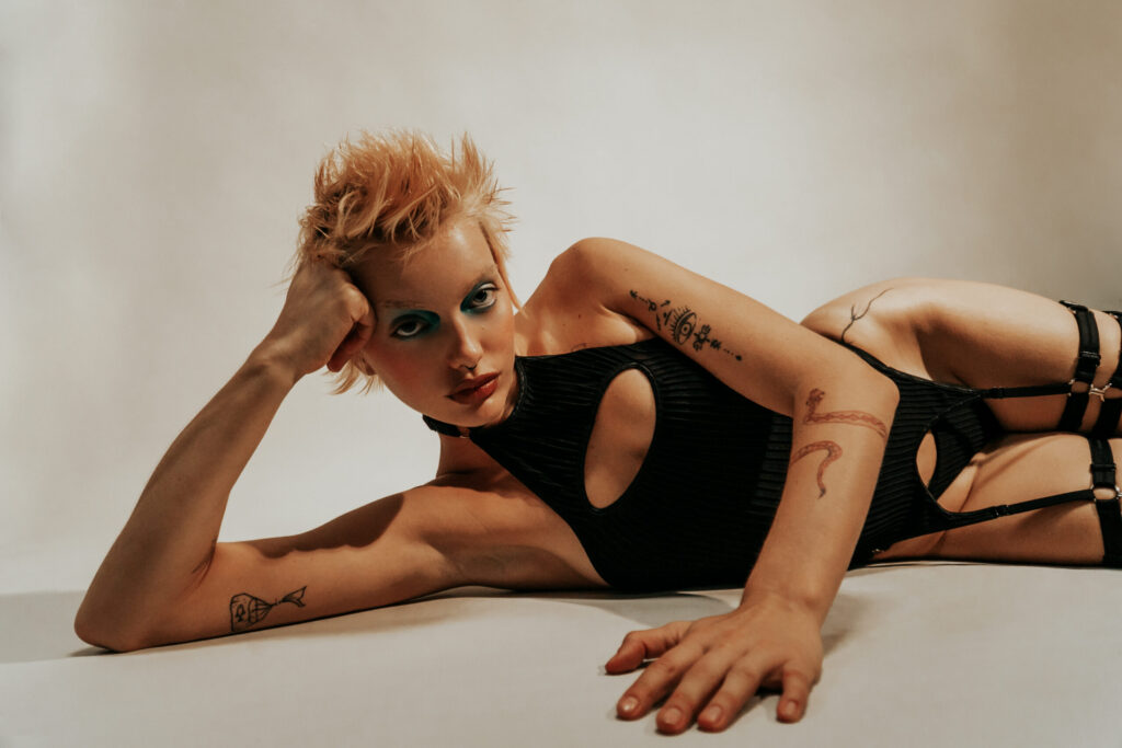 Photo shoot for lingerie brand