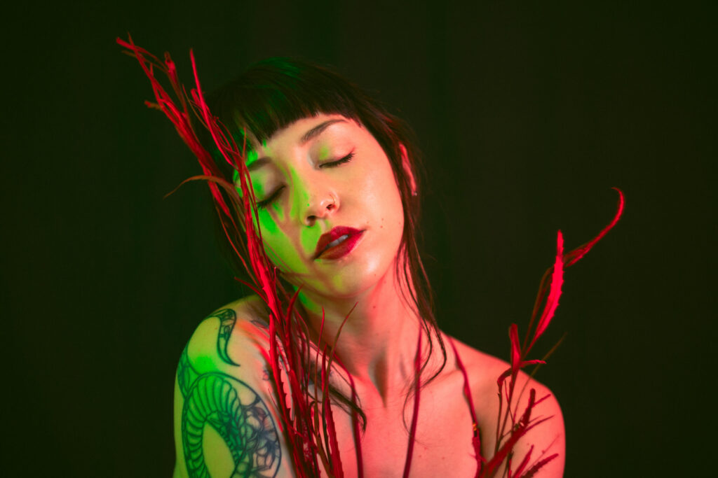 Lingerie photo session in studio