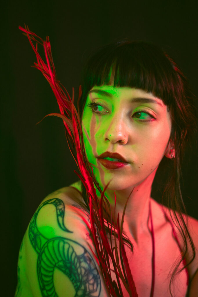 Lingerie photo session in studio