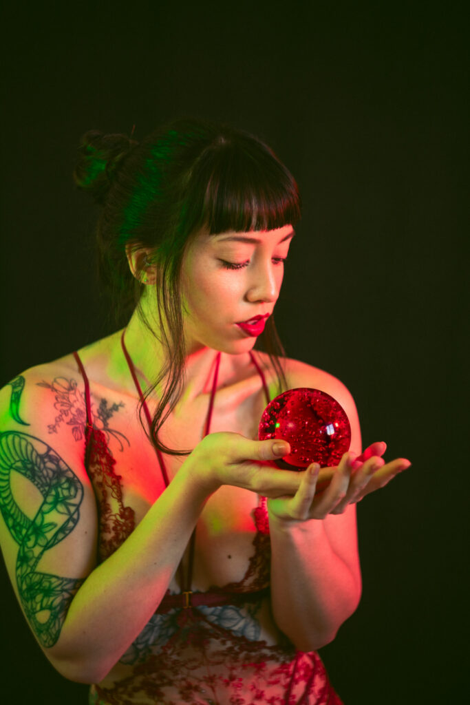 Lingerie photo session in studio