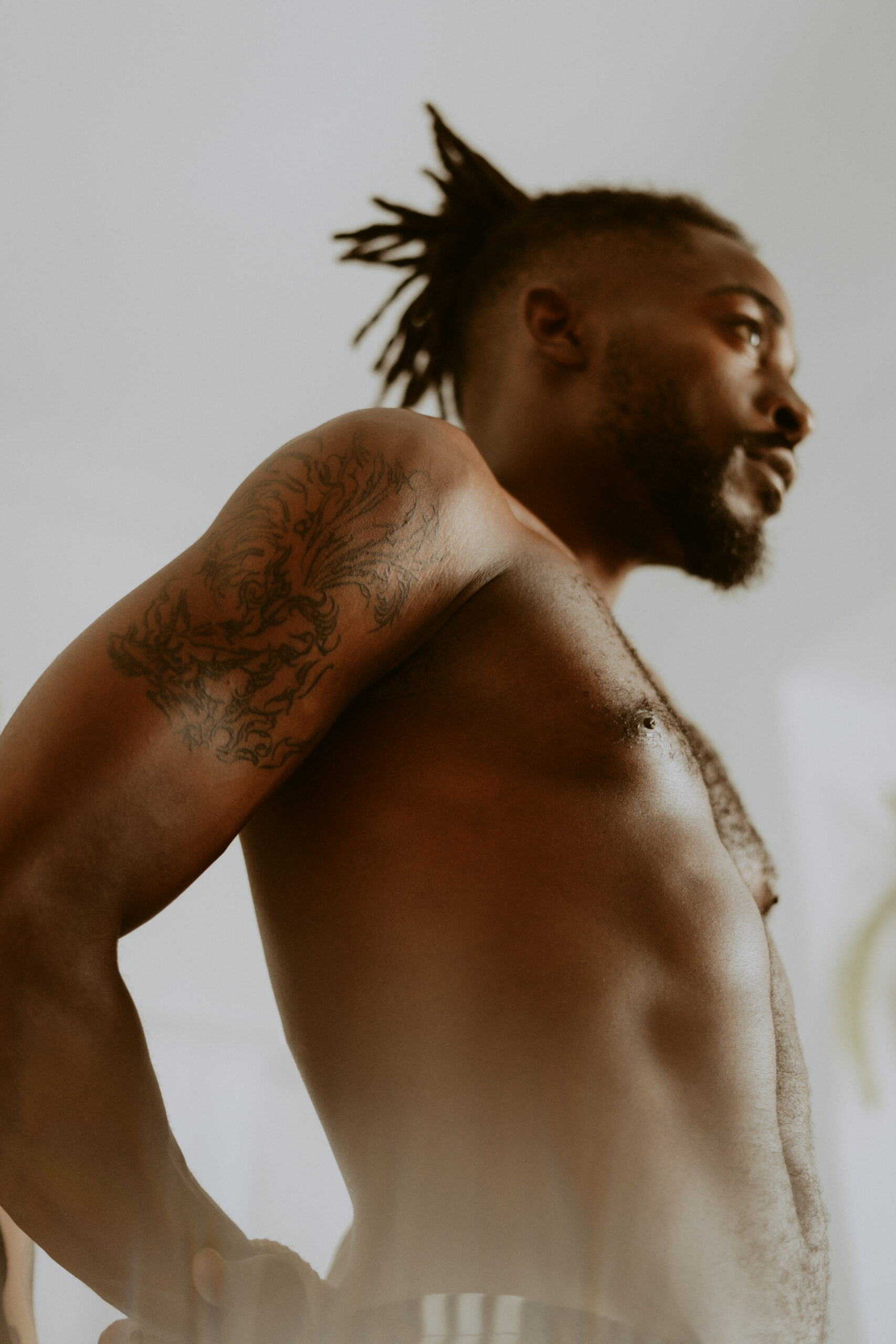 Intimate shibari session