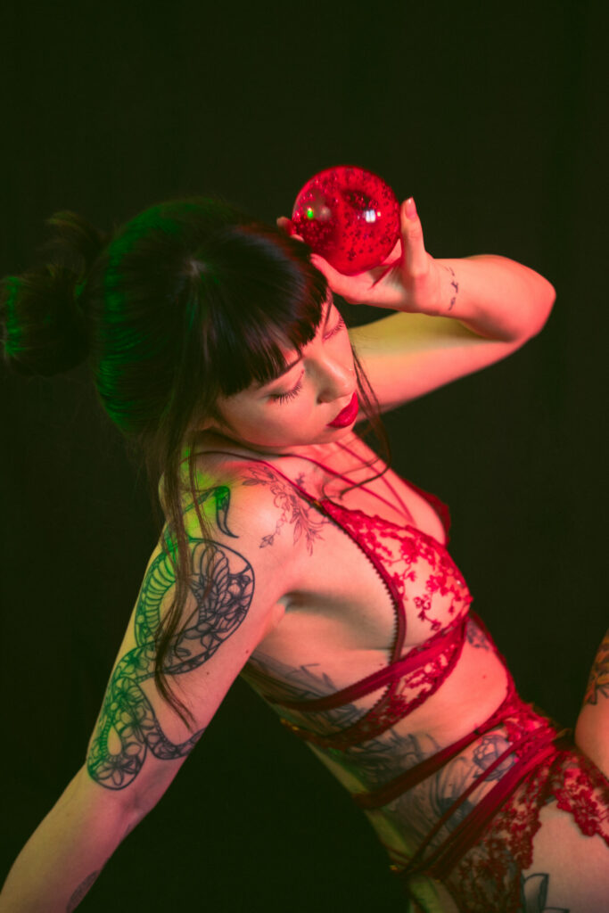 Lingerie photo session in studio