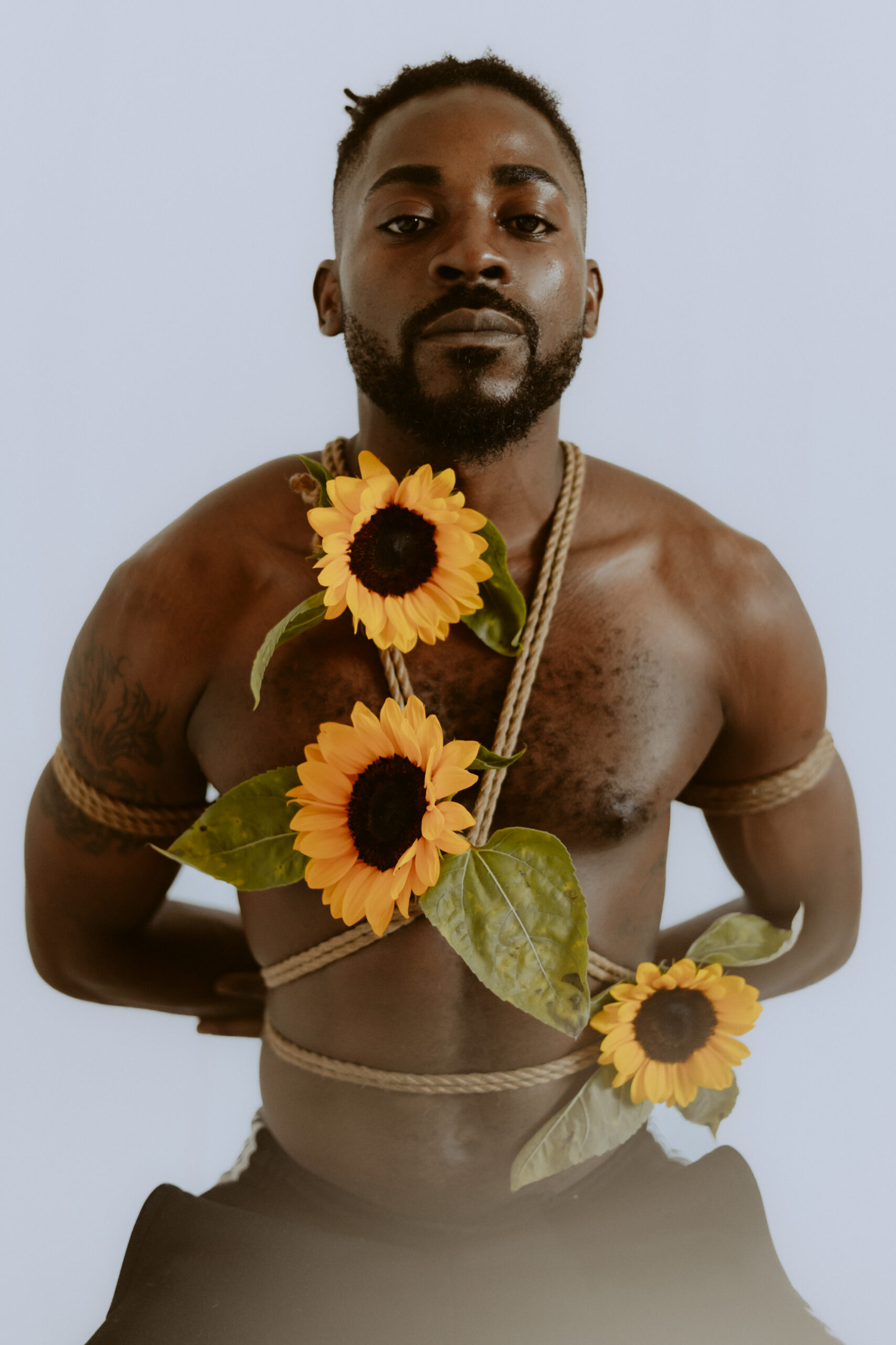 Intimate shibari session