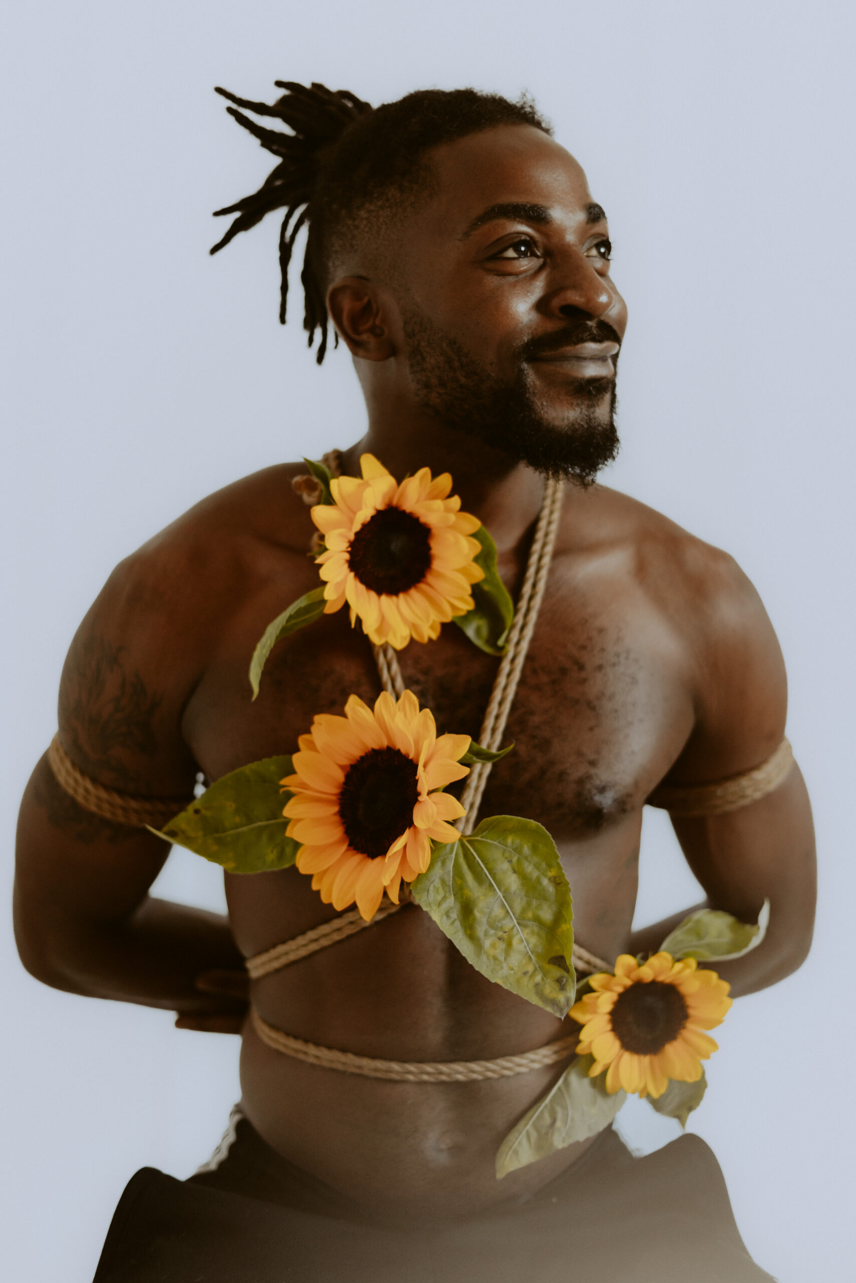 Intimate shibari session