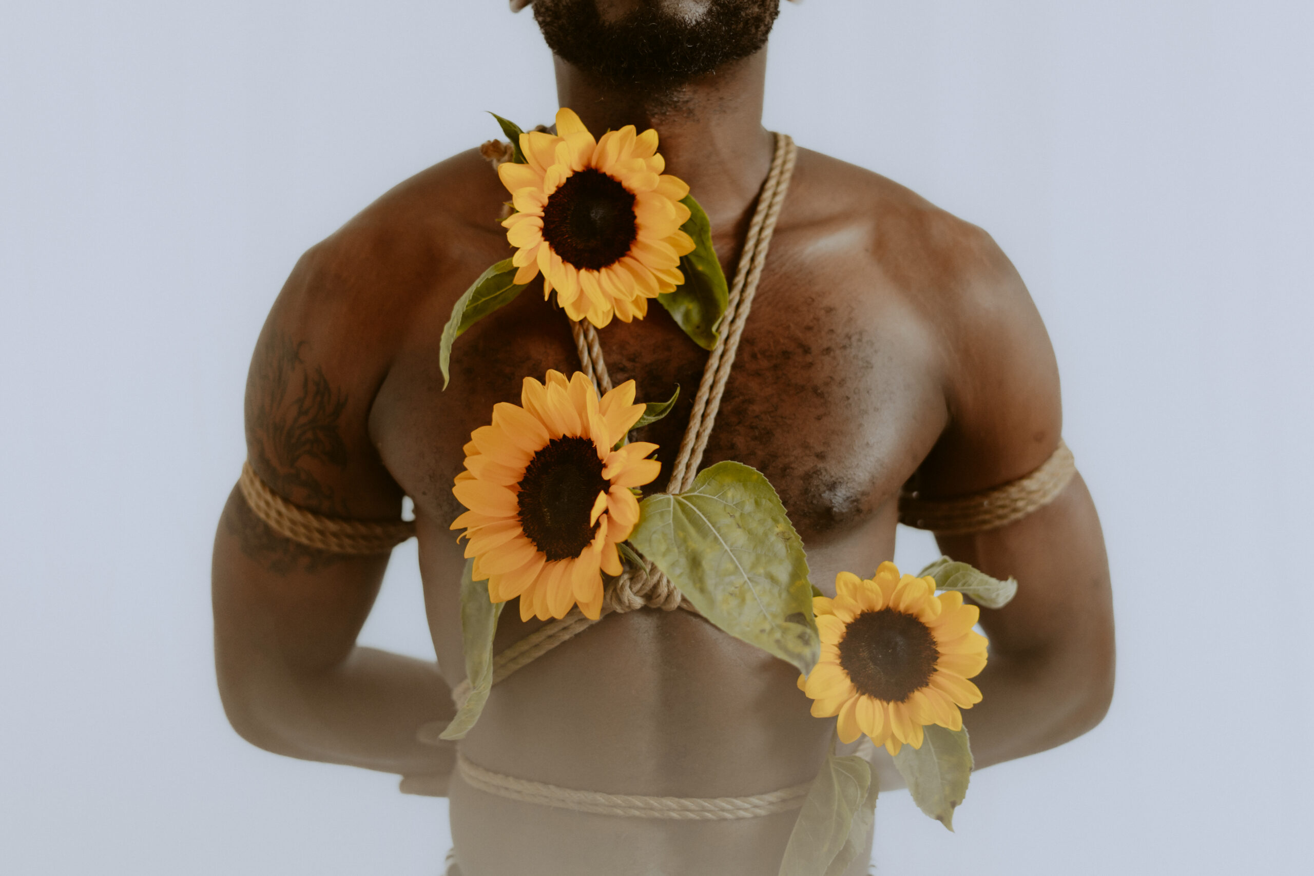 Intimate shibari session