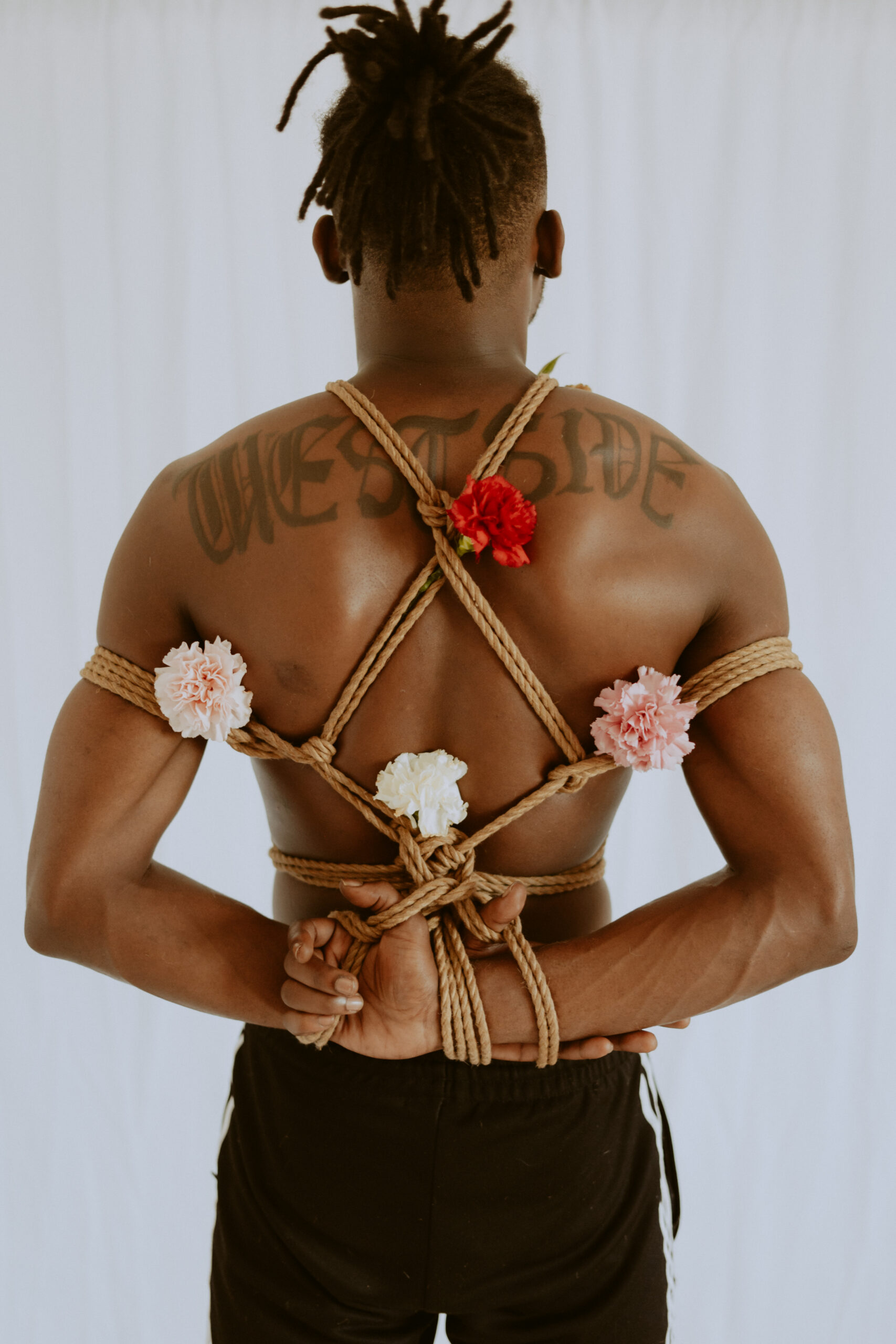 Intimate shibari session