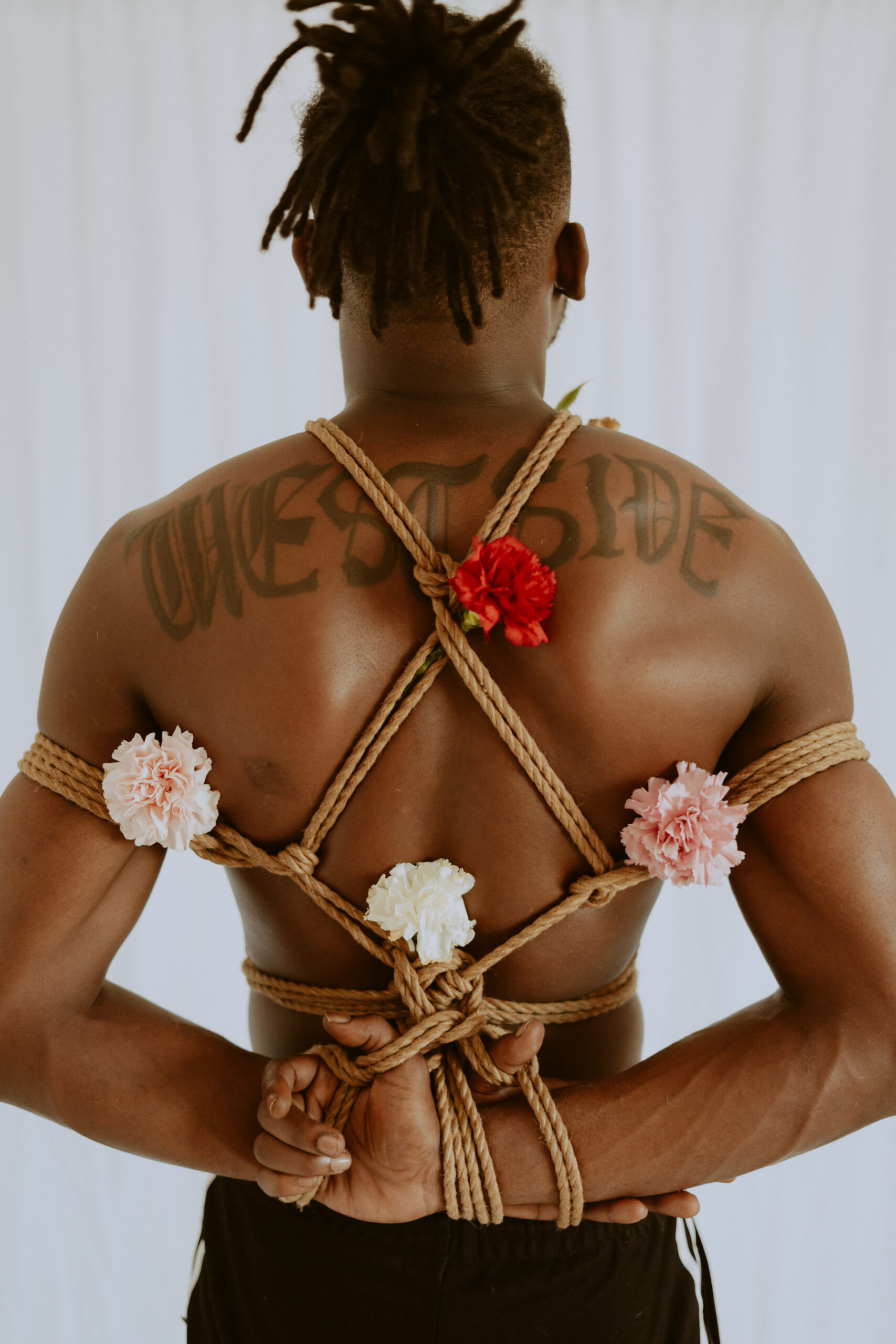 Intimate shibari session