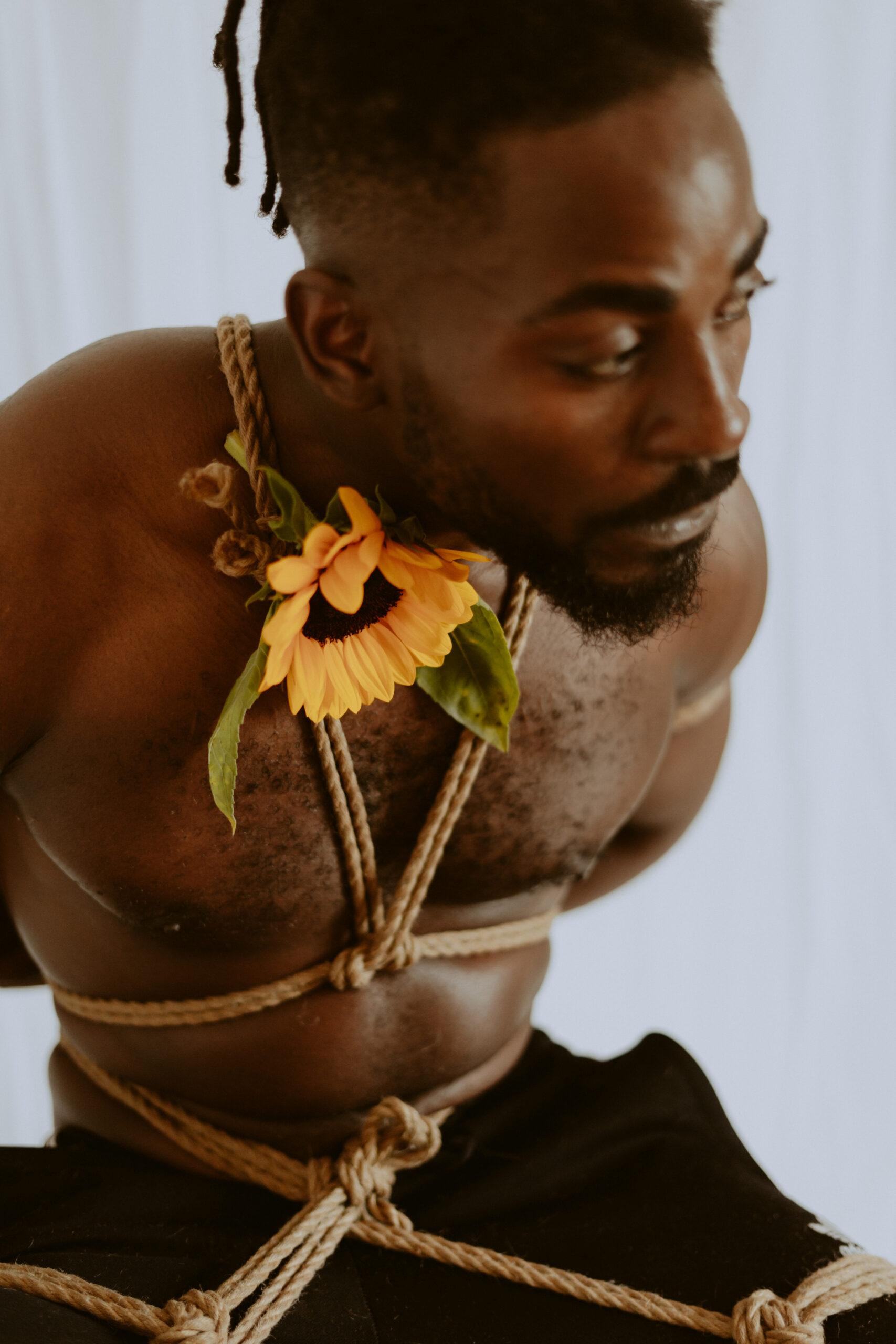 Intimate shibari session