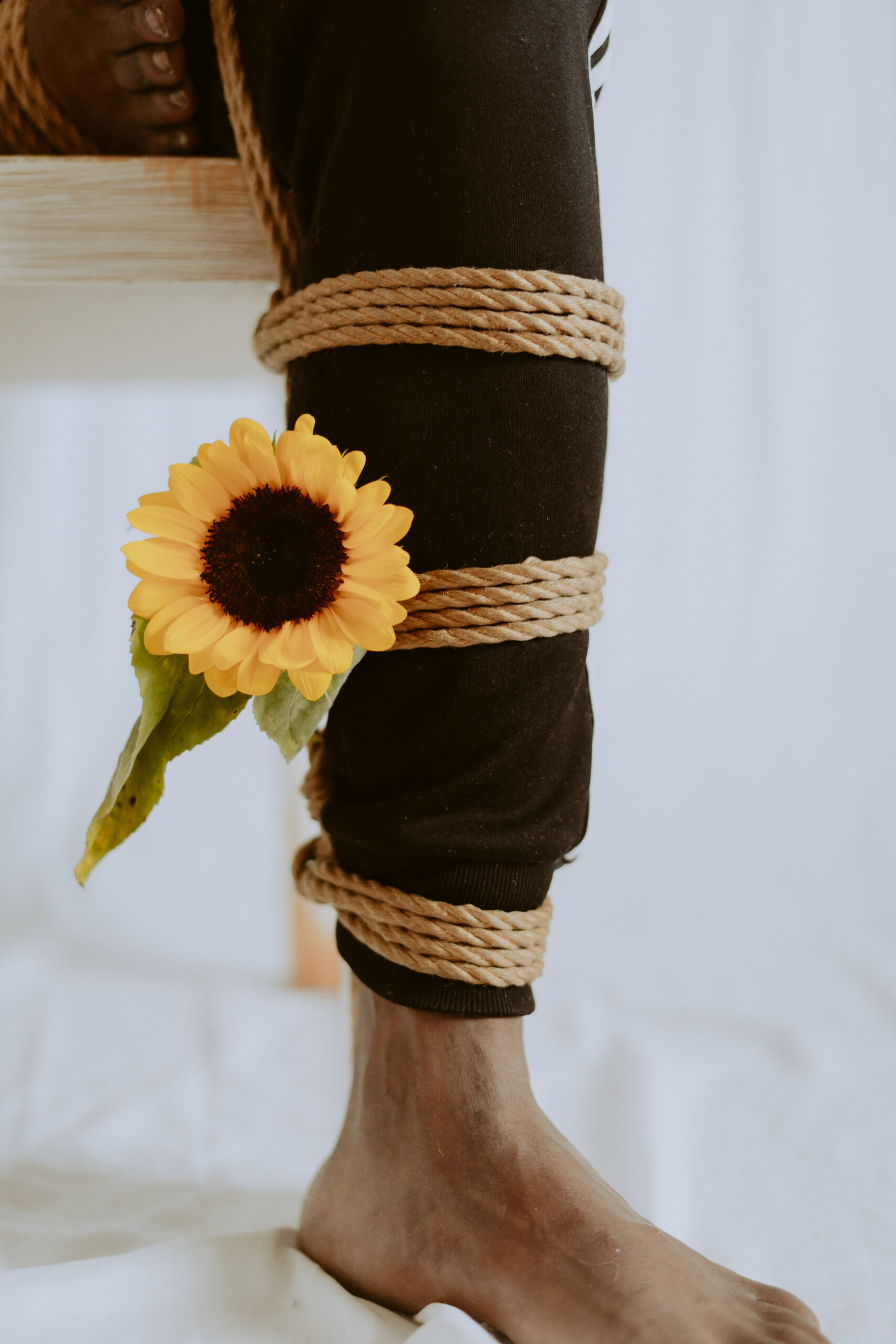 Intimate shibari session