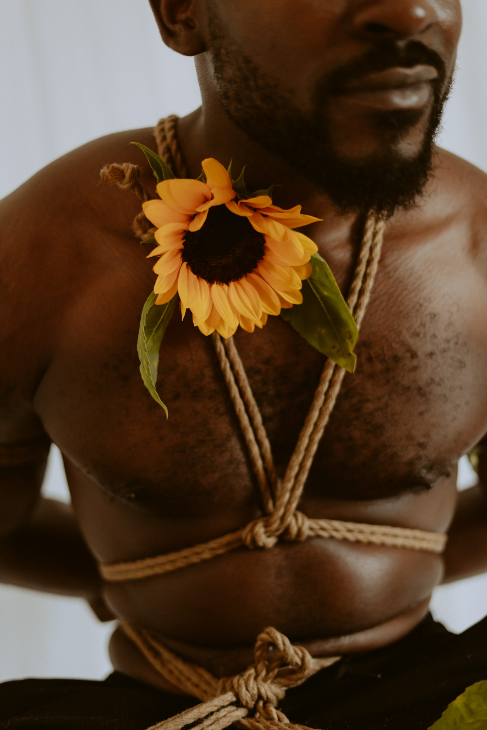 Intimate shibari session