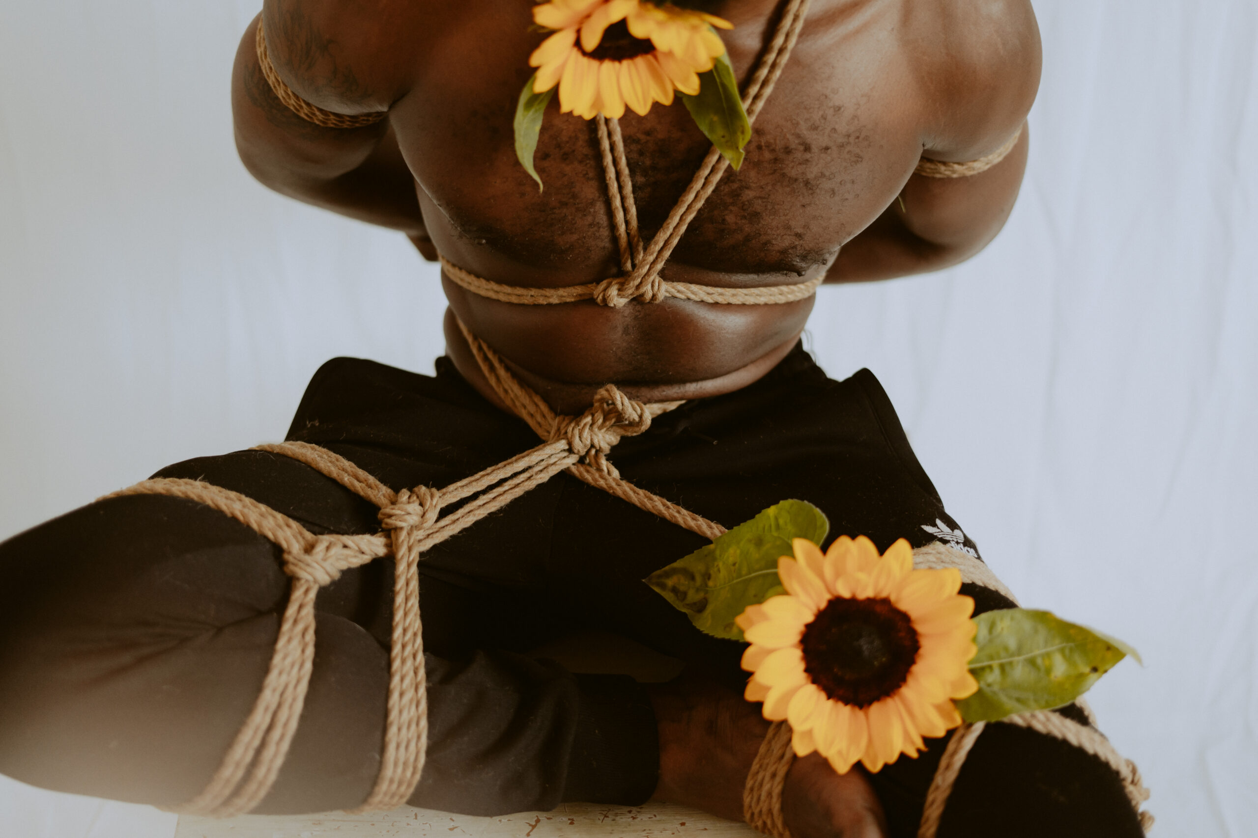 Intimate shibari session