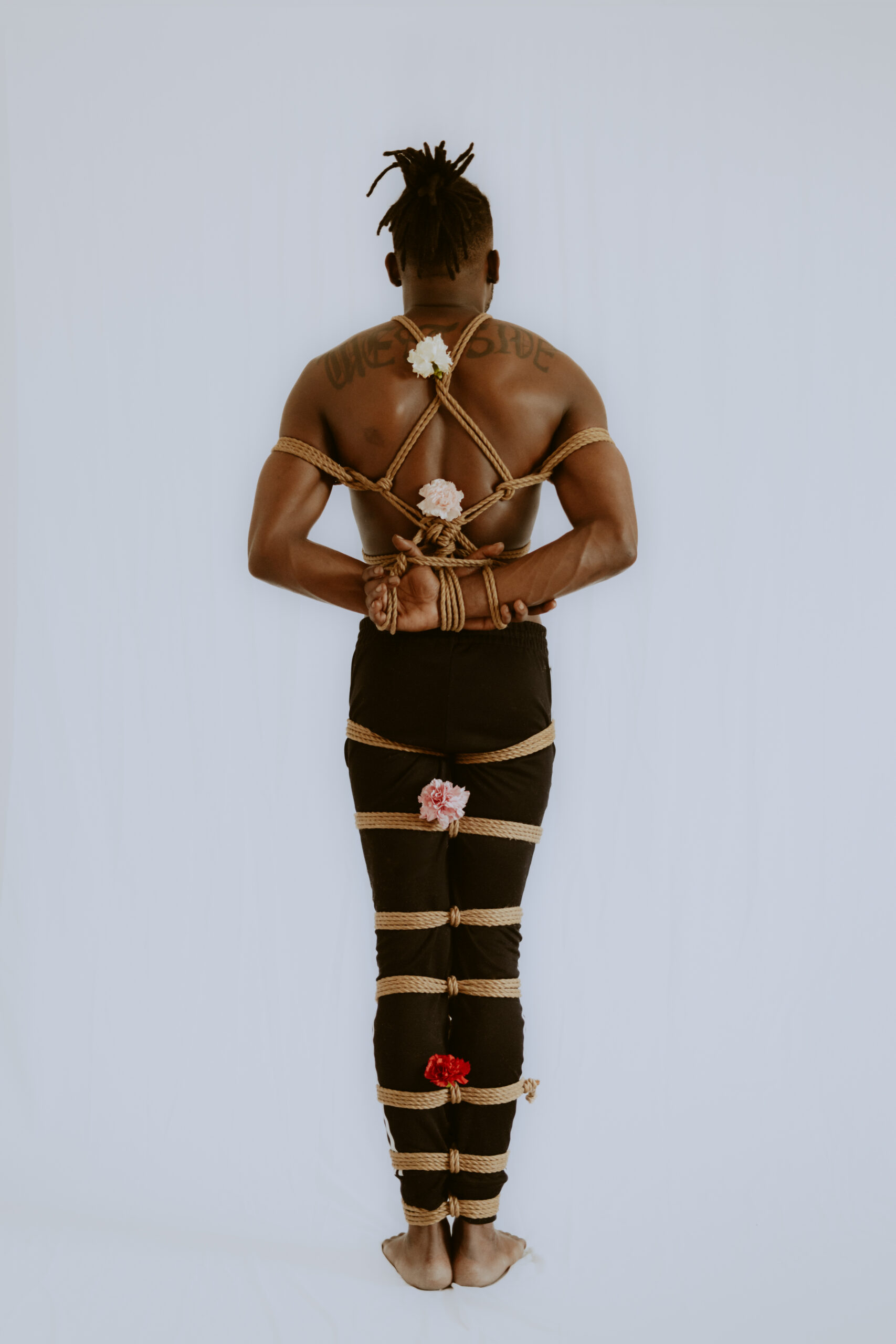 Intimate shibari session