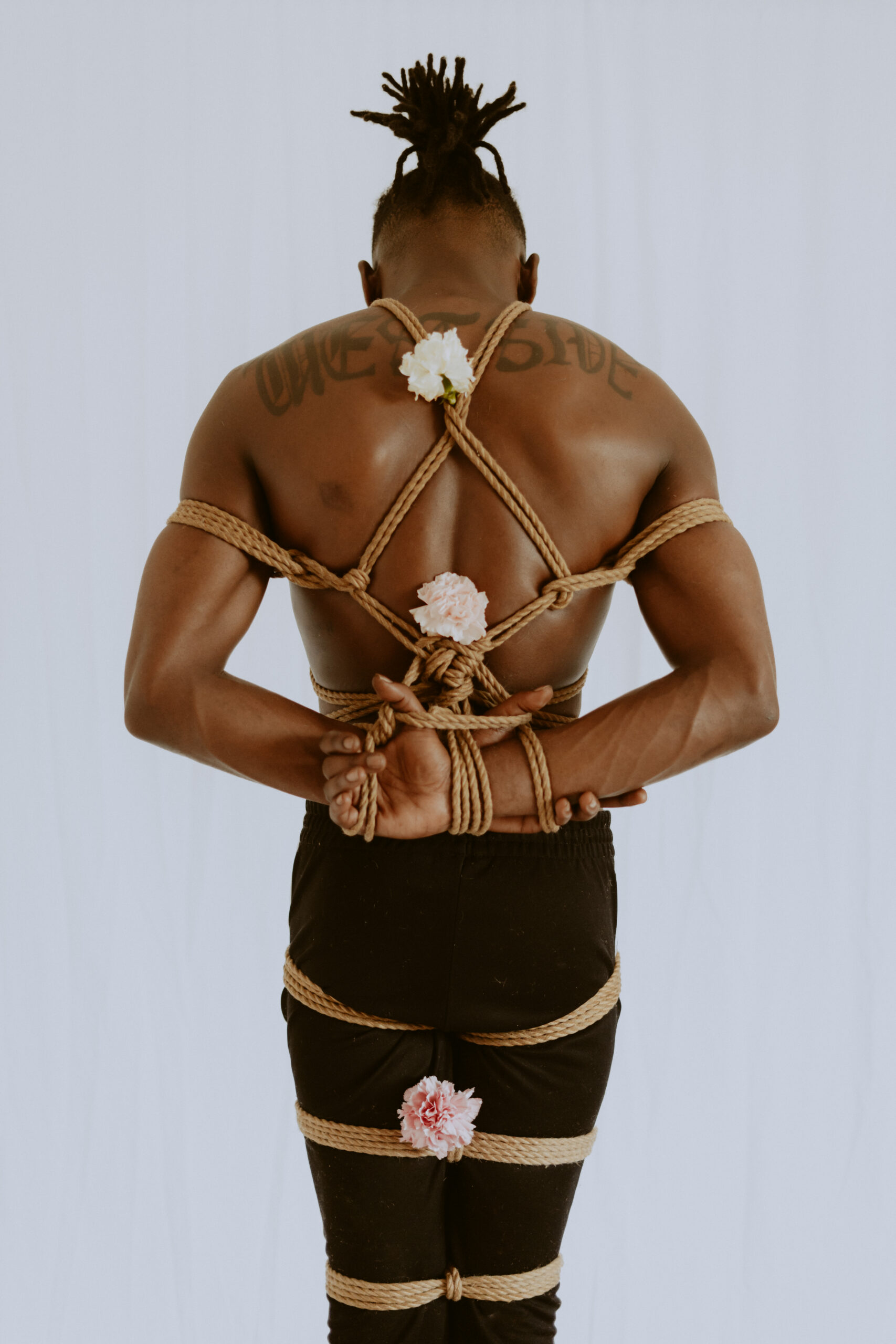 Intimate shibari session