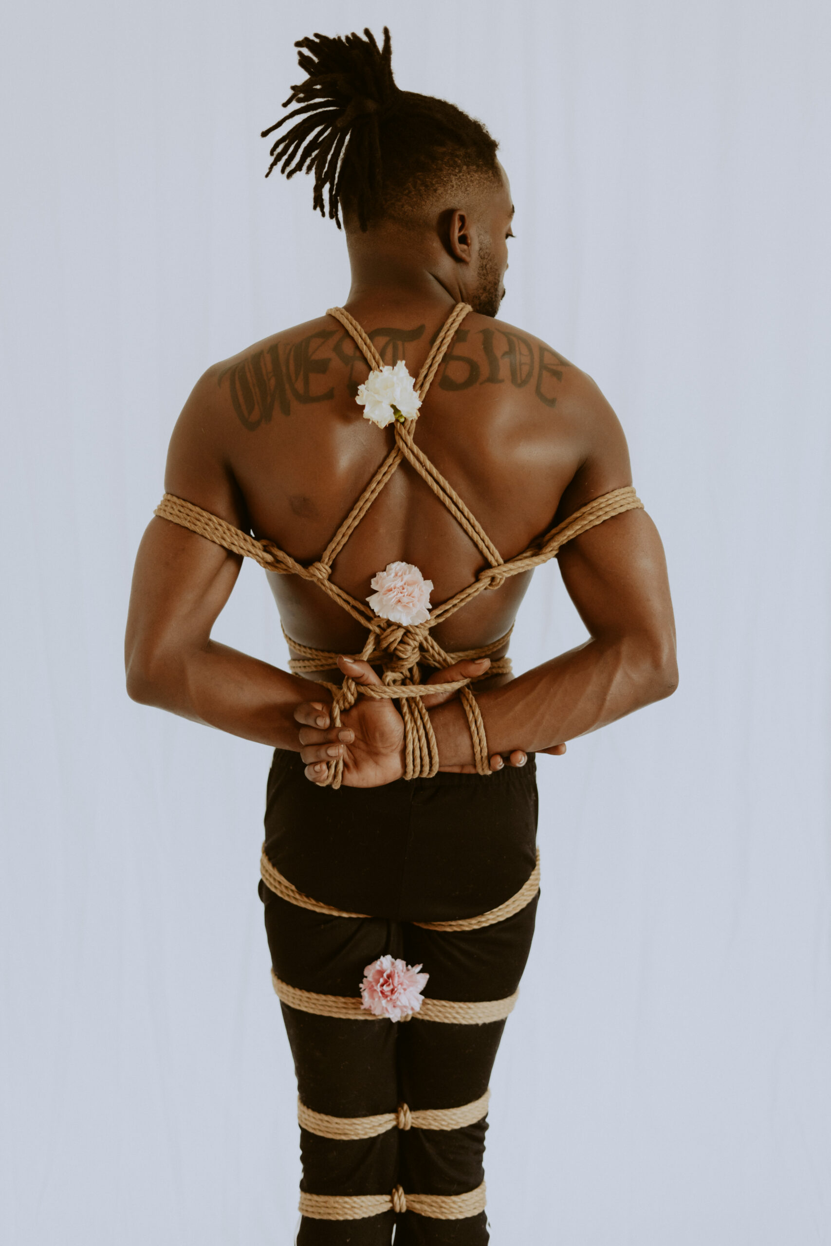 Intimate shibari session