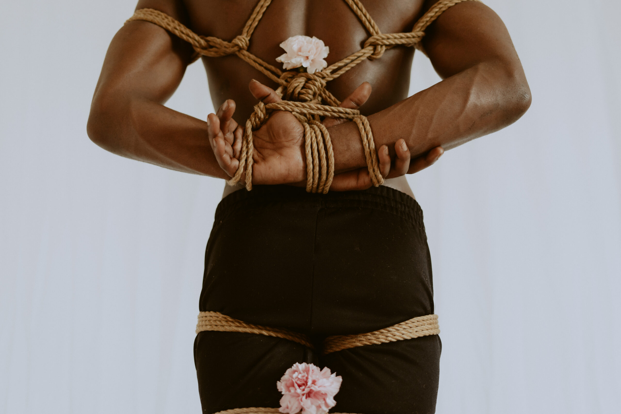 Intimate shibari session
