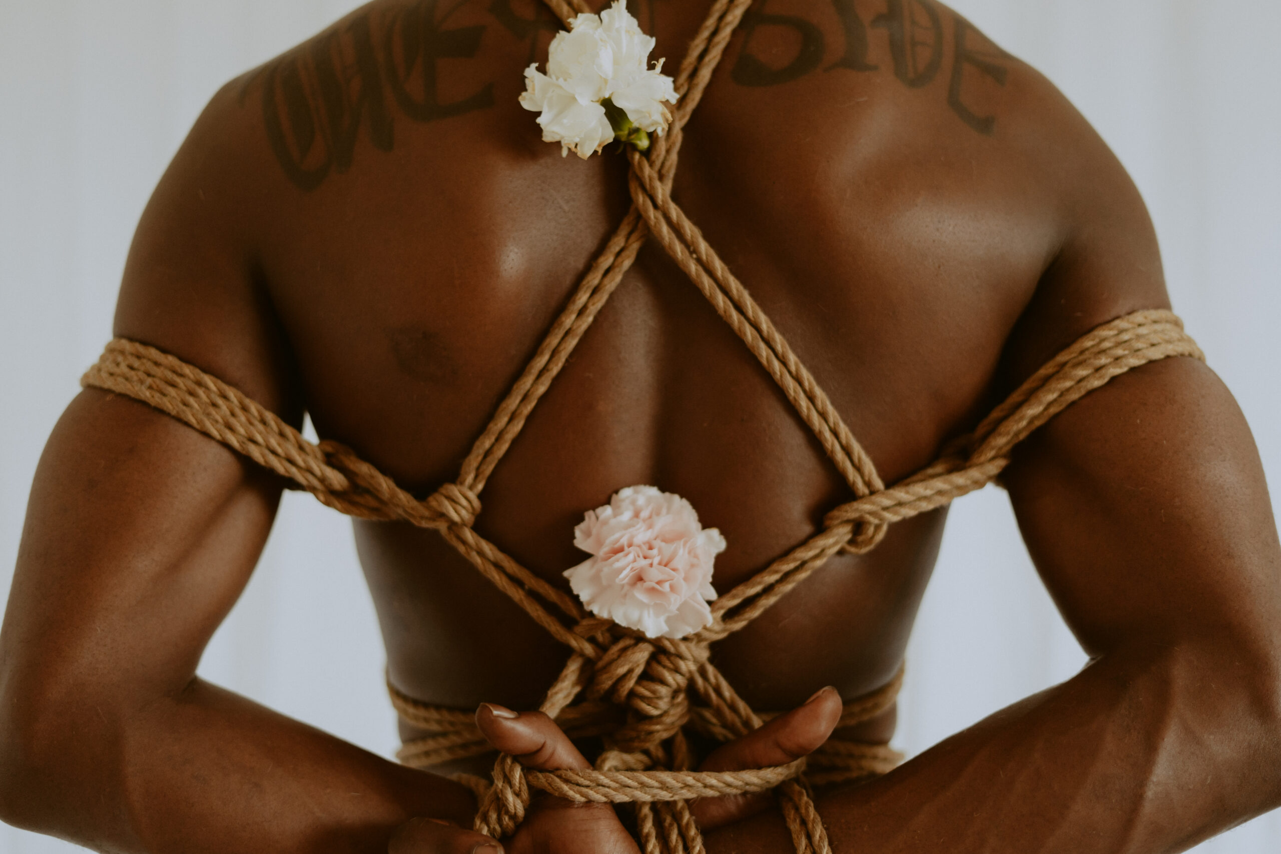Intimate shibari session