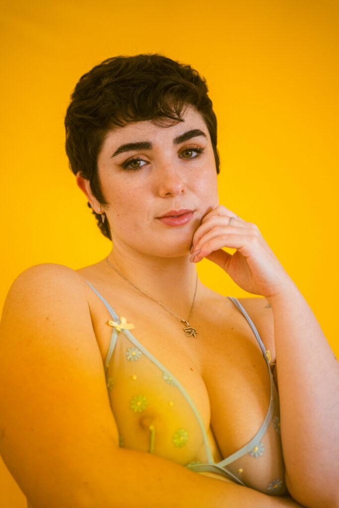 Sesión de fotos de lencería en estudio