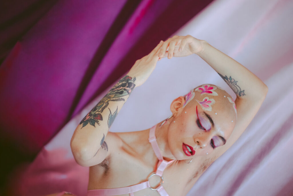 Sesión de fotos íntima en estudio