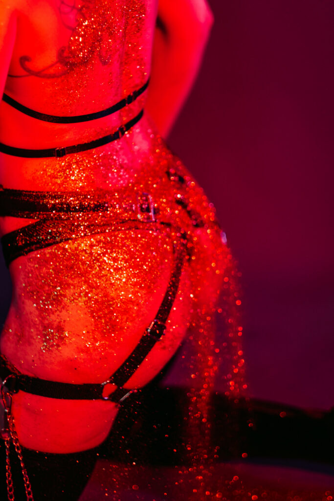 BDSM photoshoot in studio