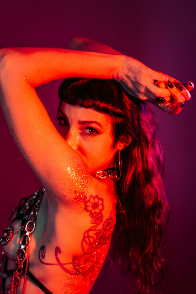 BDSM photoshoot in studio