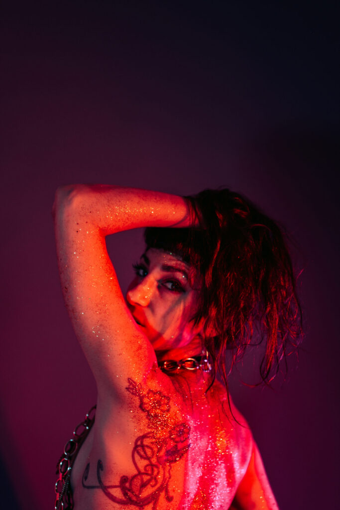 BDSM photoshoot in studio