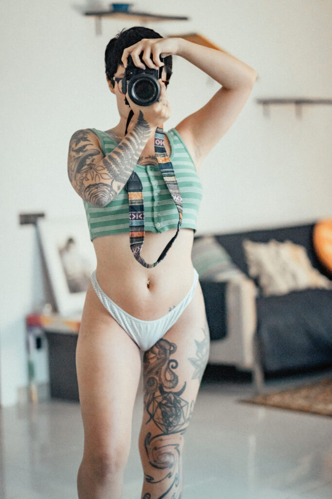 Self-portraits at home