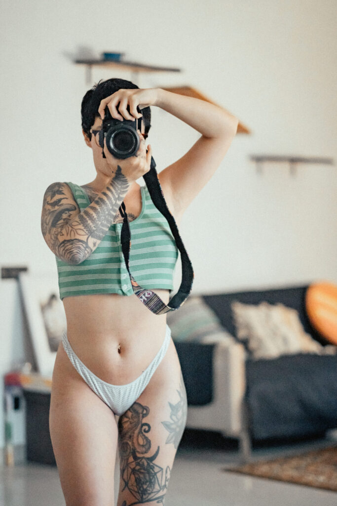 Self-portraits at home