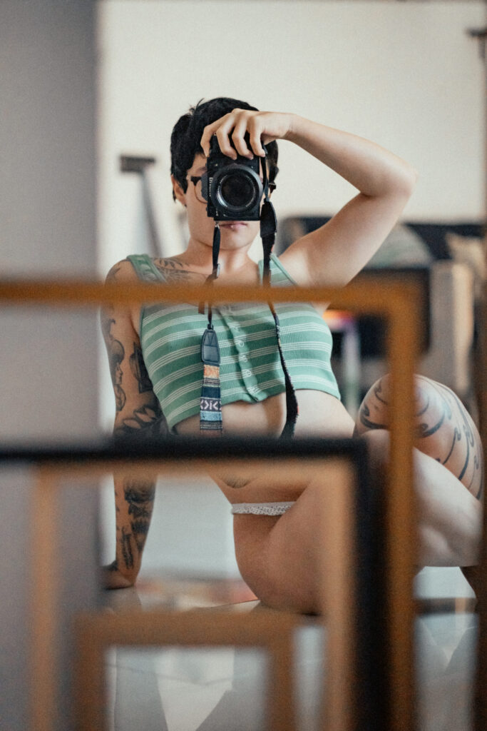 Self-portraits at home