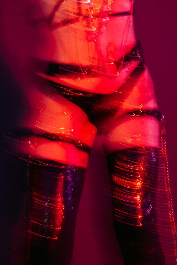 BDSM photoshoot in studio