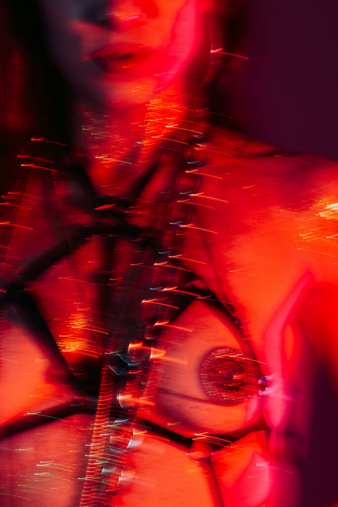 BDSM photoshoot in studio