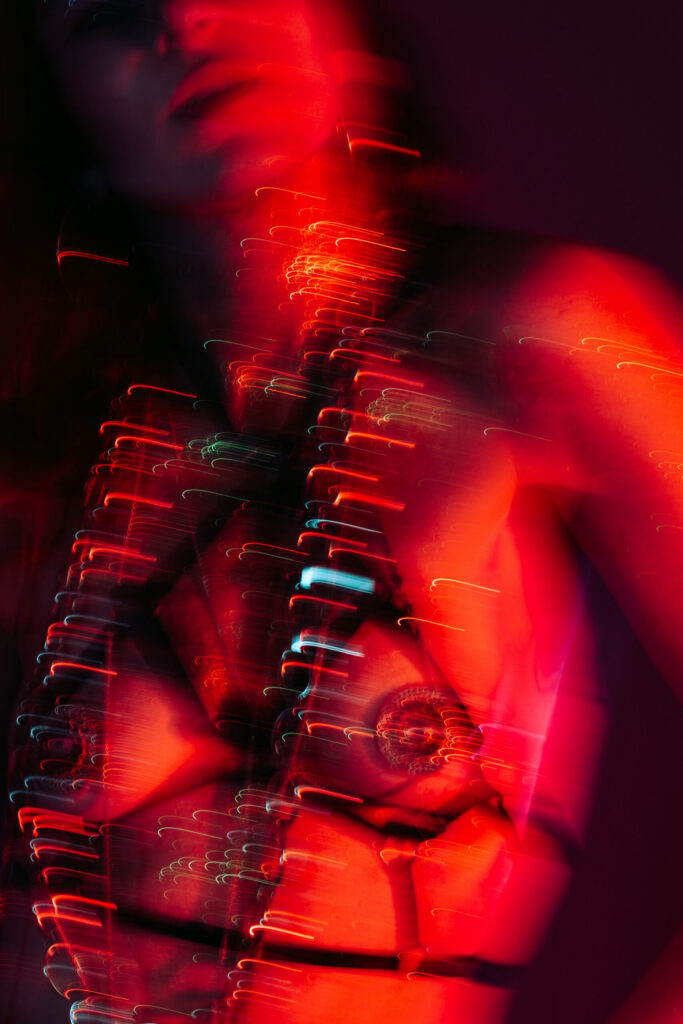 BDSM photoshoot in studio