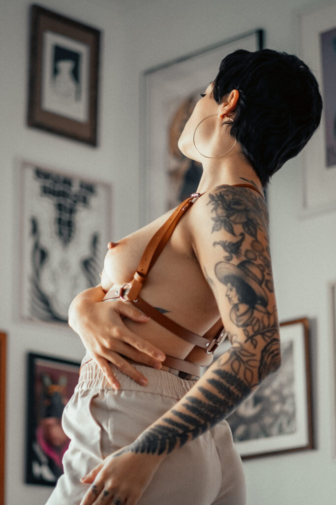 Self-portraits at home