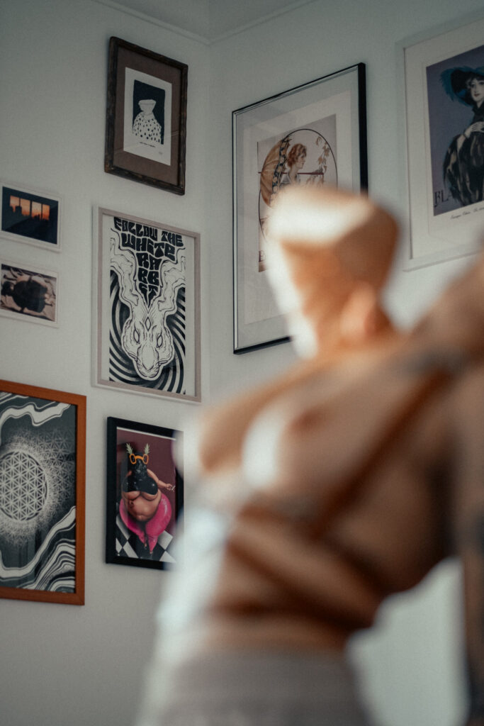 Self-portraits at home