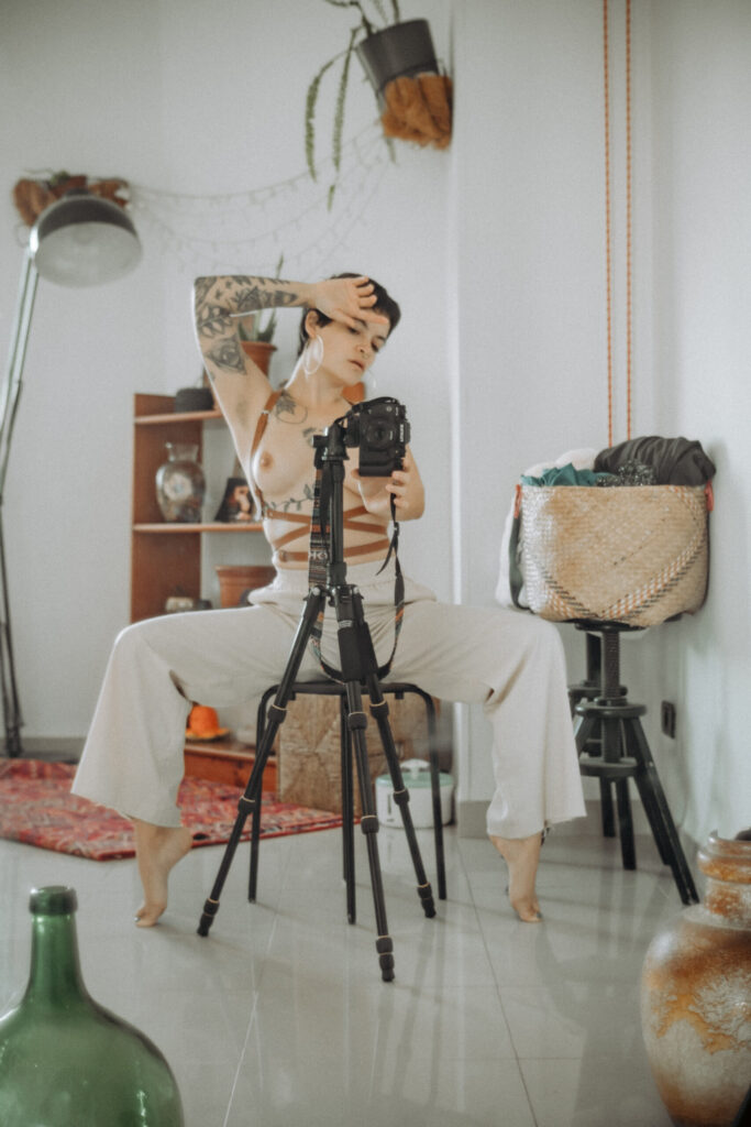 Self-portraits at home