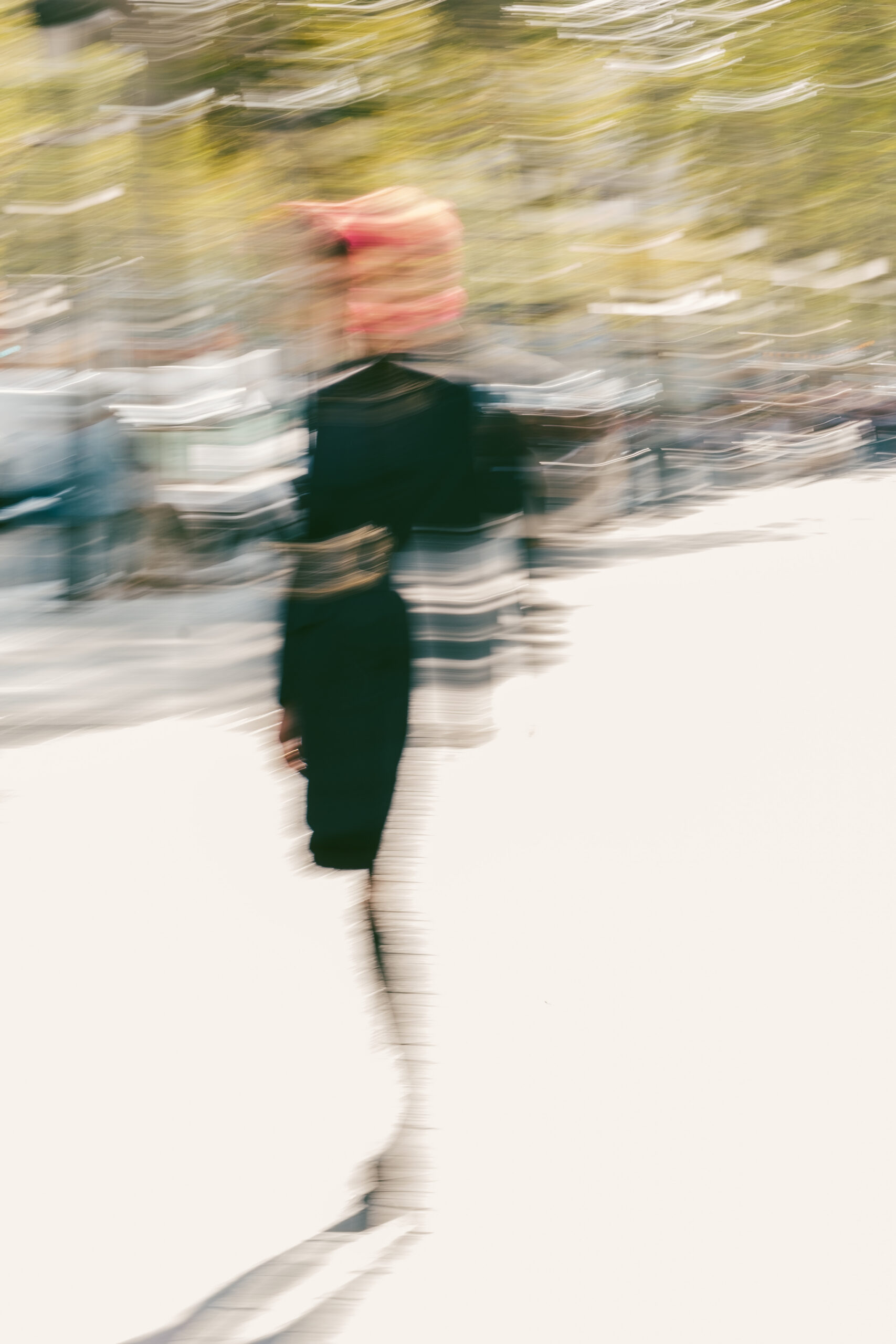 Fashion model photoshoot outdoors