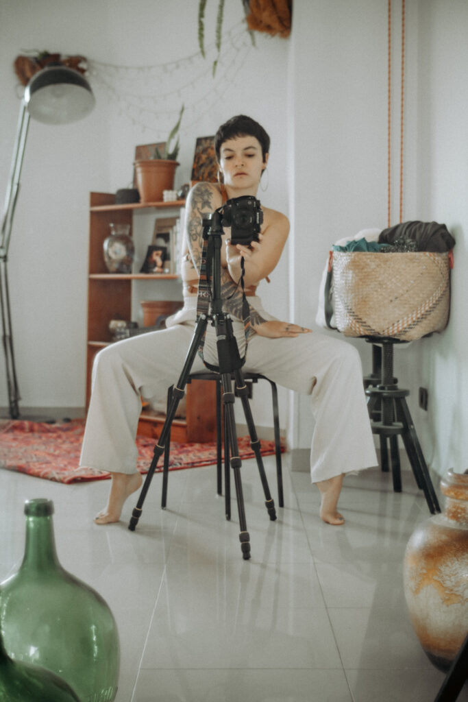 Self-portraits at home