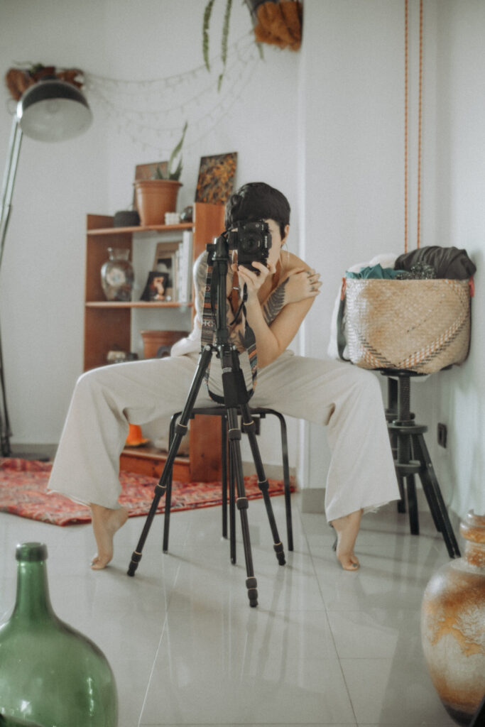 Self-portraits at home