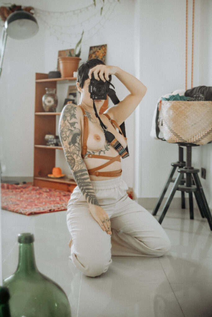 Self-portraits at home