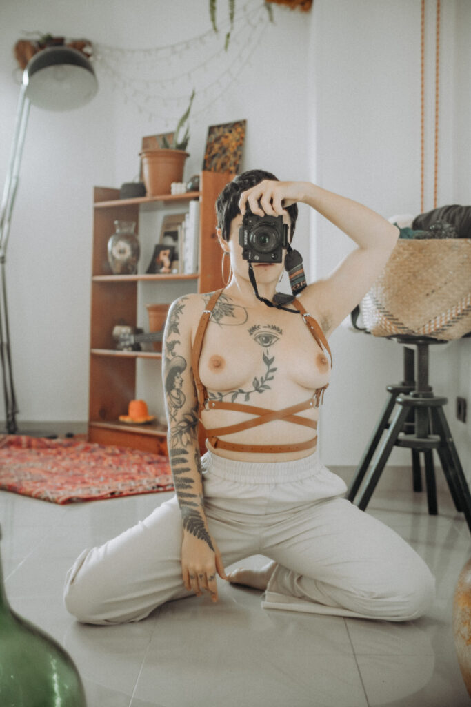 Self-portraits at home