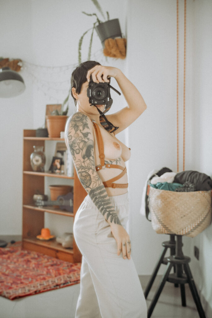 Self-portraits at home