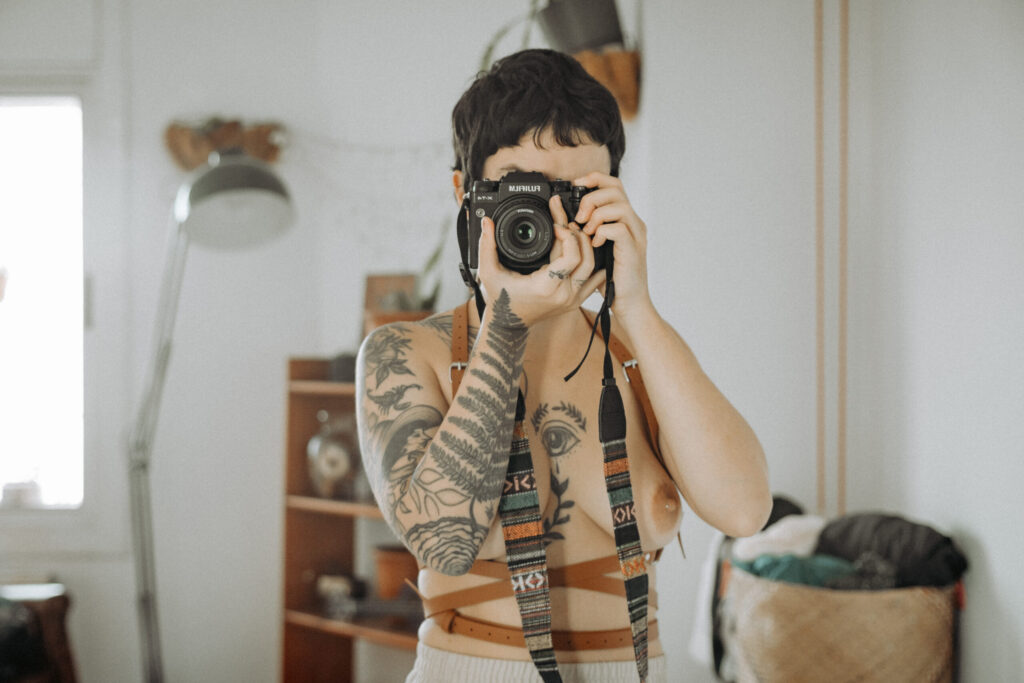 Self-portraits at home