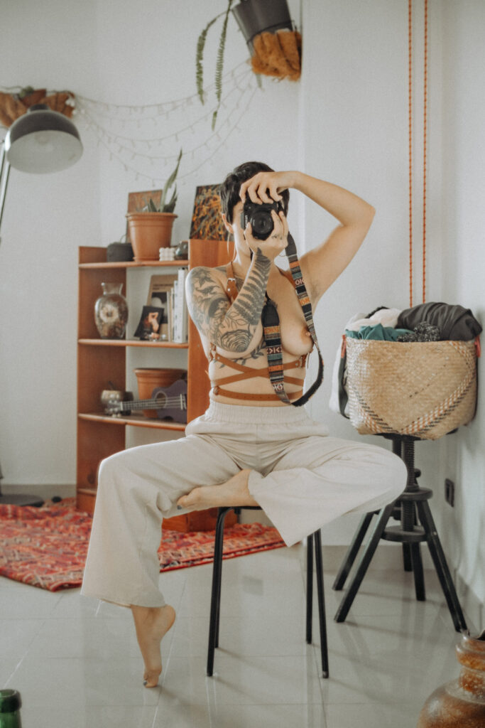 Self-portraits at home